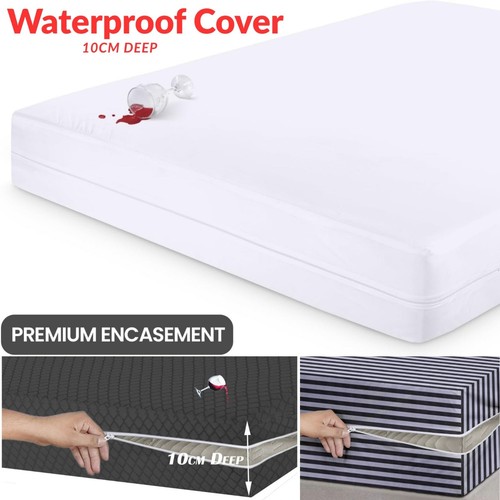 Zip waterproof mattress cover - zip,