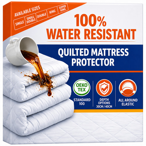 Extra deep quilted mattress - quilted,