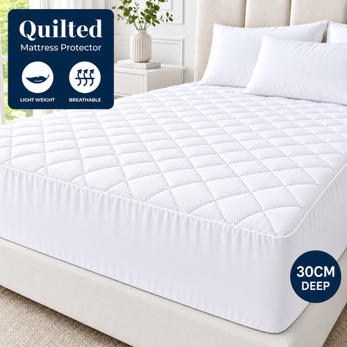 Quilted mattress protector - quilted,