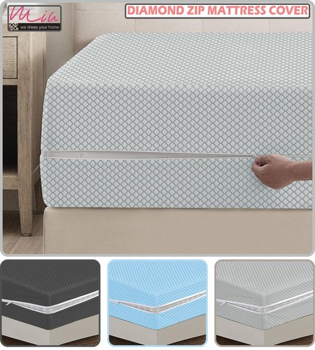 Zipped mattress protector anti - mattress,