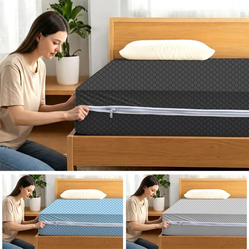 Zipped mattress protector anti - zipped,