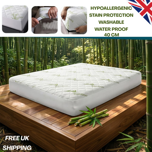 Bamboo mattress protector deep - mattress,